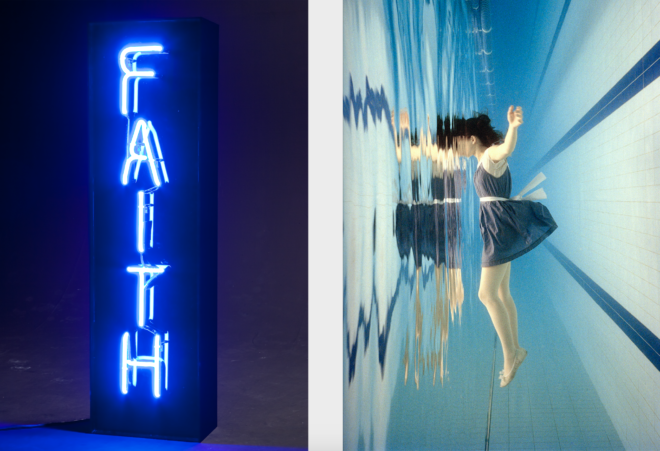 Faith and Through the Looking Glass Diptych